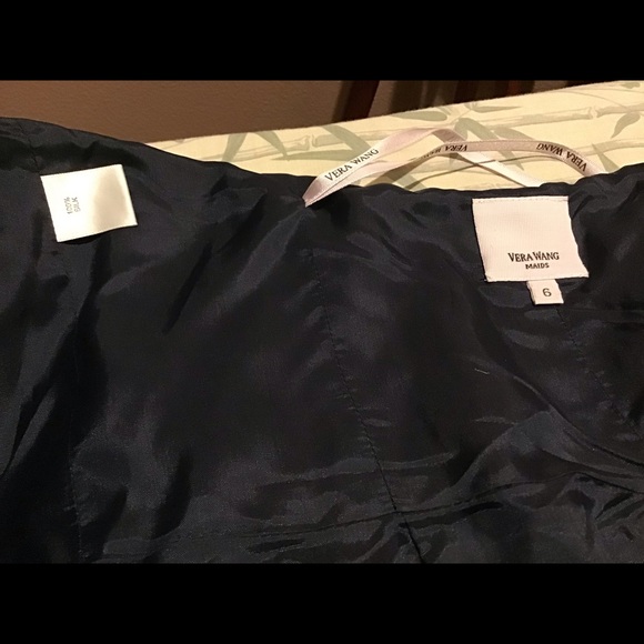 Vera Wang Maids Strapless Dress. 100% Silk - Picture 5 of 8